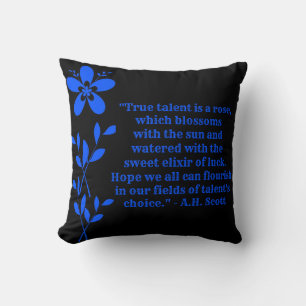 We All Blossom At Our Own Pace Cushion