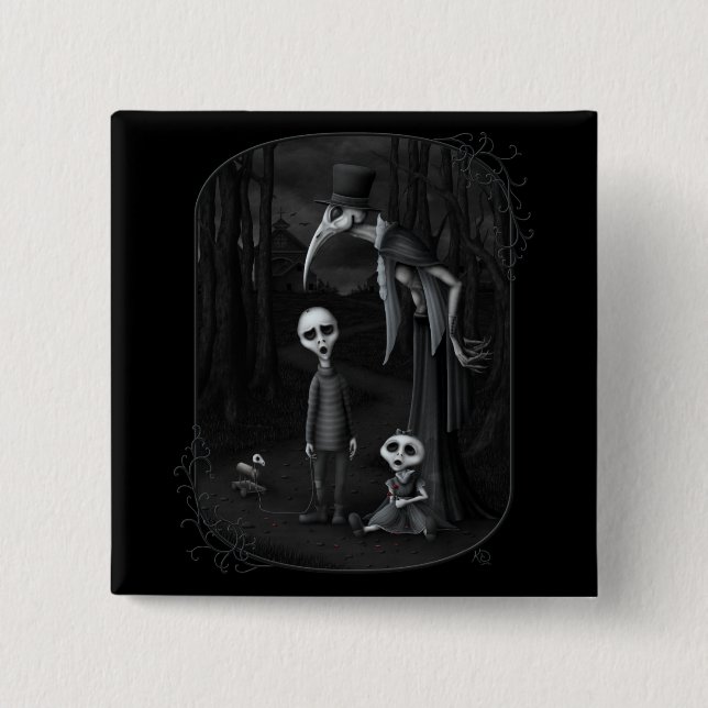 We All Fall Down 15 Cm Square Badge (Front)