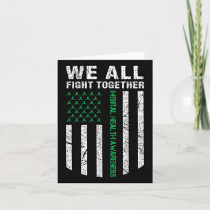 We All Fight Together Mental Health Awareness Amer Card