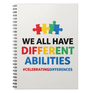 We All Have Different Abilities Awareness Art Notebook