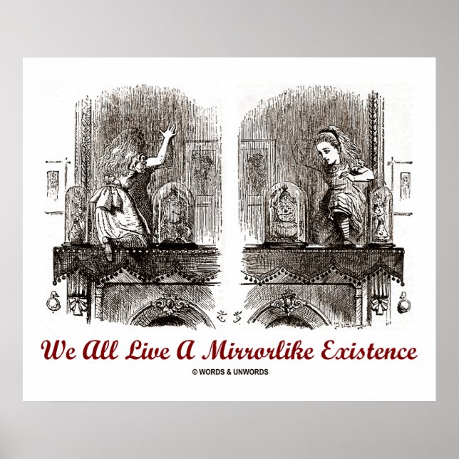 We All Live A Mirrorlike Existence (Wonderland) Poster (Front)