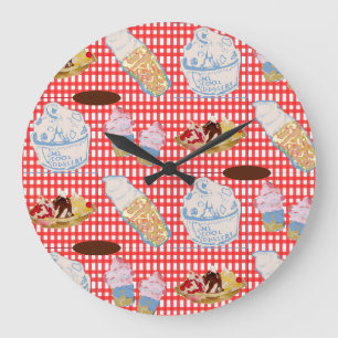 We All Scream For Ice Cream Large Clock