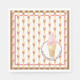 We All Scream For Ice Cream Paper Napkin