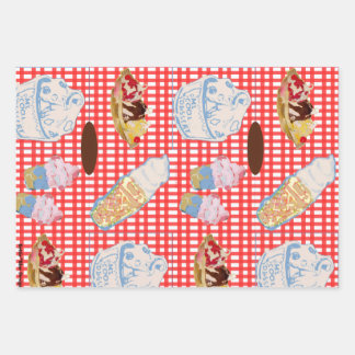 We All Scream For Ice Cream Wrapping Paper Sheet