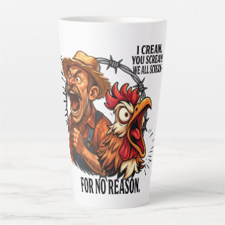 We all scream for no reason - latte mug