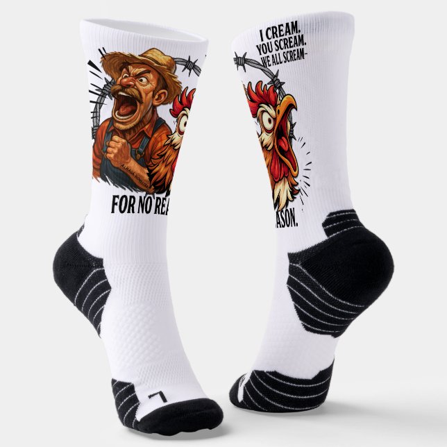 We all scream for no reason -  socks (Angled)