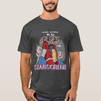 We All Scream for Starscream dark tee retro funny