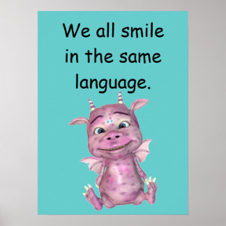 We all smile in the same language poster