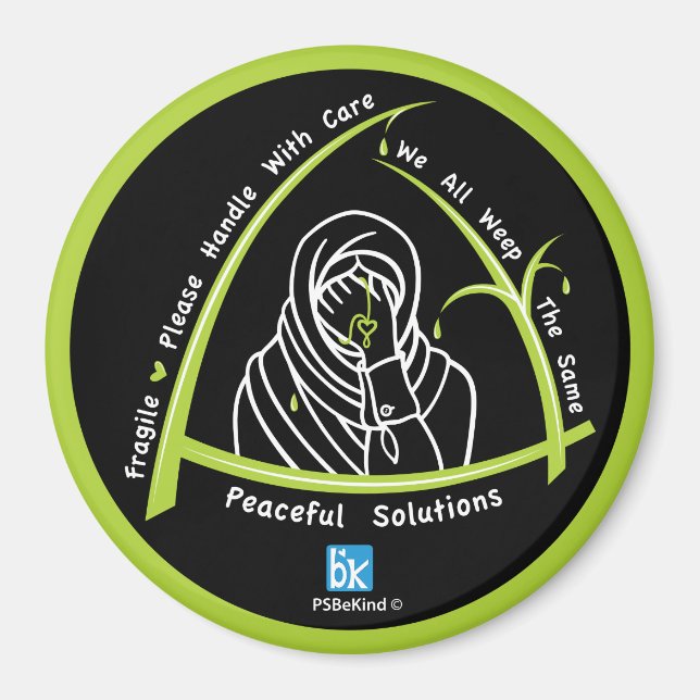 We All Weep The Same 3_3” Round Magnet (Front)