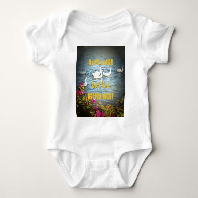 We always leave our customers happy & satisfied. baby bodysuit (Front)