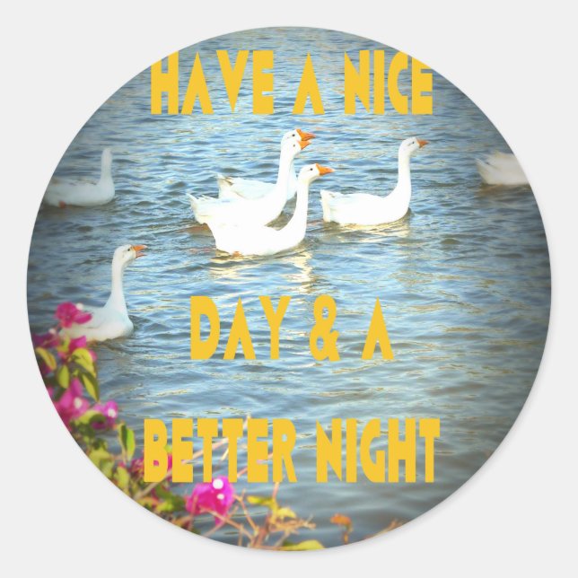 We always leave our customers happy & satisfied. classic round sticker (Front)