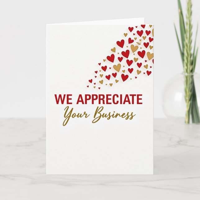 We Appreciate Your Business Card (Front)