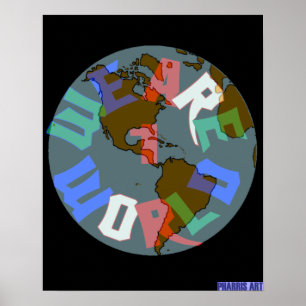We Are 1 World Poster