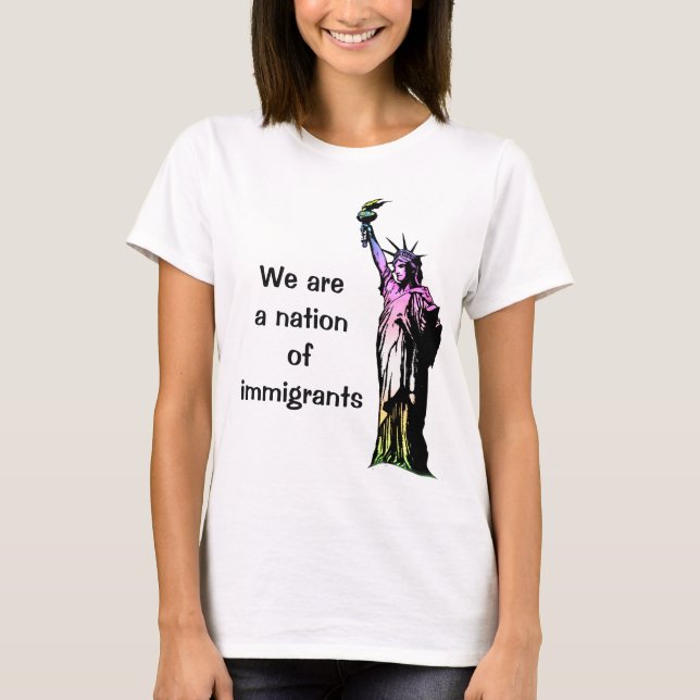 We are a Nation of Immigrants Rainbow Resist Shirt (Front)