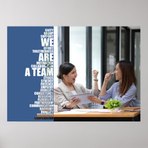 WE ARE A TEAM Inspirational Wall Art for Offices