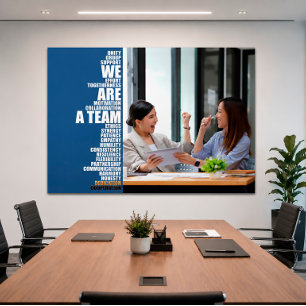WE ARE A TEAM Inspirational Wall Art for Offices