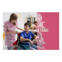 WE ARE A TEAM motivational poster