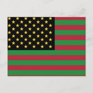 We Are All America - African & American Postcard