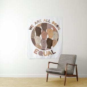 We Are All Born Equal, All Black Lives Matter Tapestry
