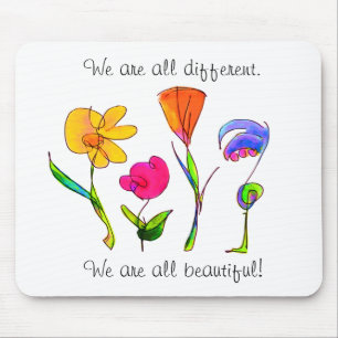 We Are All Different & Beautiful Diversity Mouse Pad