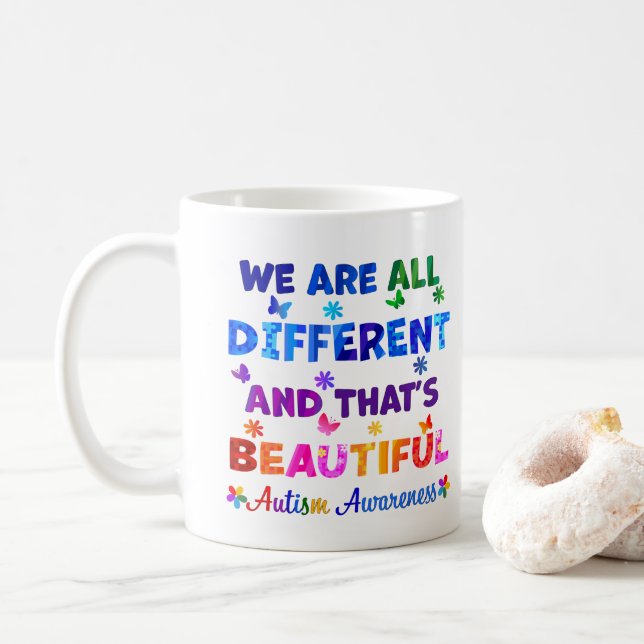 We Are All DIFFERENT Coffee Mug (With Donut)