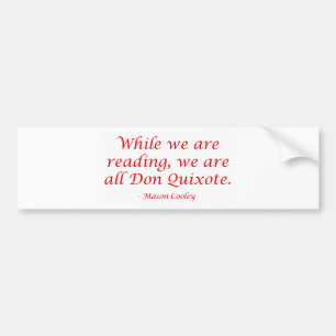 We Are All Don Quixote Bumper Sticker