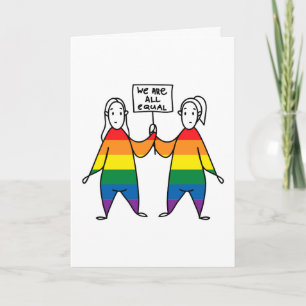 We Are All Equal Card