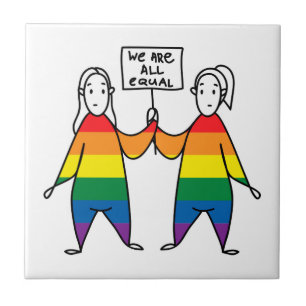 We Are All Equal Ceramic Tile