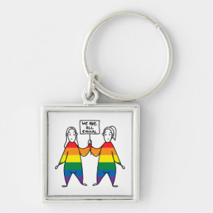 We Are All Equal Key Ring