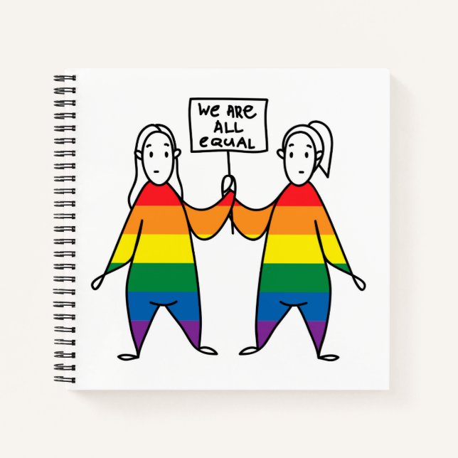 We Are All Equal Notebook (Front)