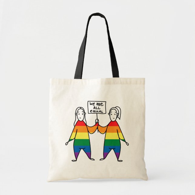 We Are All Equal Tote Bag (Front)