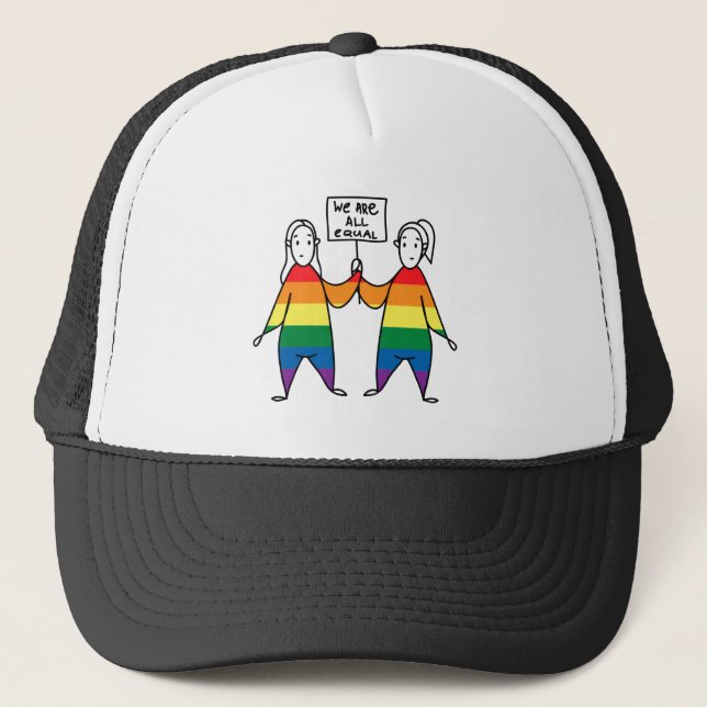 We Are All Equal Trucker Hat (Front)