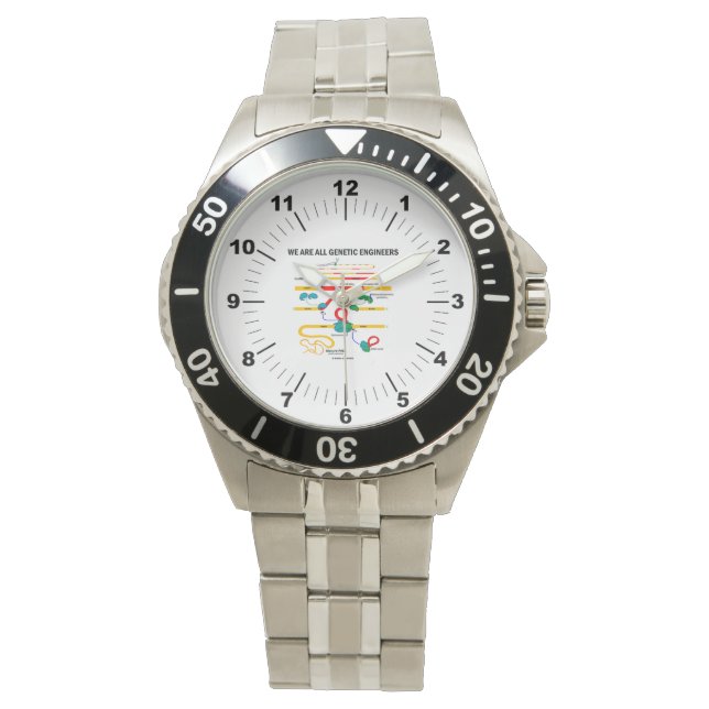 We Are All Genetic Engineers RNA Splicing Humour Watch (Front)