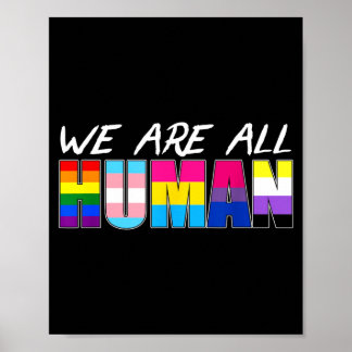 We Are All Human Lgbt Poster