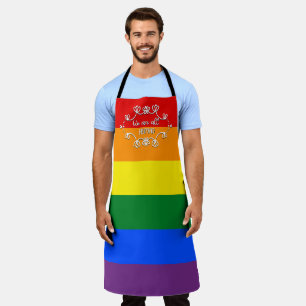 We Are All Human LGBTQ Pride Month Apron