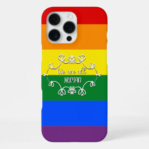 We Are All Human LGBTQ Pride Month iPhone 16 Pro Max Case