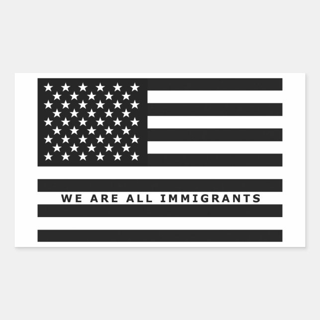 We Are All Immigrants Sticker (Front)