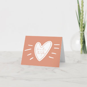 We Are All In This Together Act Of Kindness Heart Note Card