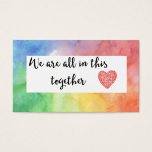 We Are All In This Together Acts of Kindness Card