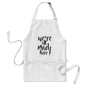 We are all mad here - black standard apron