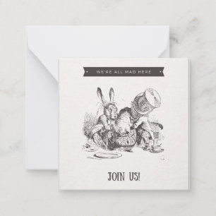 We are all mad here card