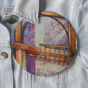 We Are All Moths Flying Around the Same Light. 6 Cm Round Badge