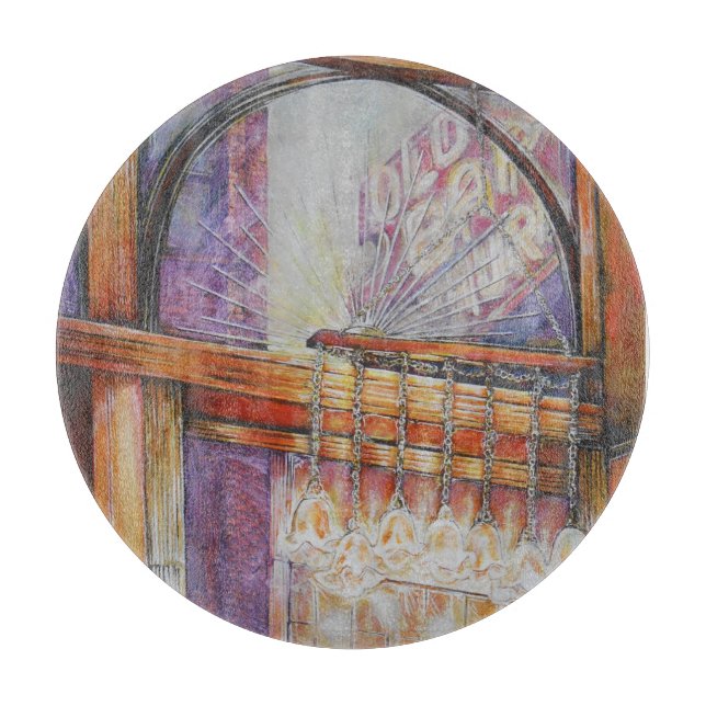 We Are All Moths Flying Around the Same Light. Cutting Board (Front)