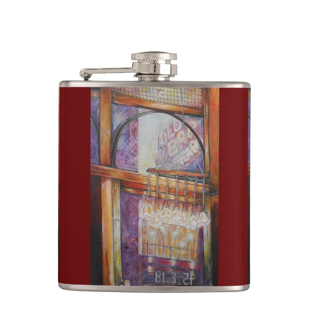 We Are All Moths Flying Around the Same Light. Hip Flask (Front)