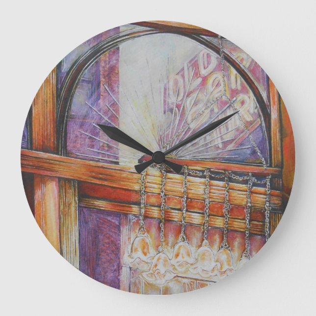 We Are All Moths Flying Around the Same Light. Large Clock (Front)