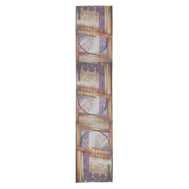 We Are All Moths Flying Around the Same Light. Short Table Runner (Front)