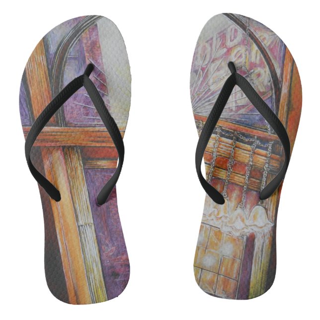 We Are All Moths Flying Around the Same Light. Thongs (Footbed)