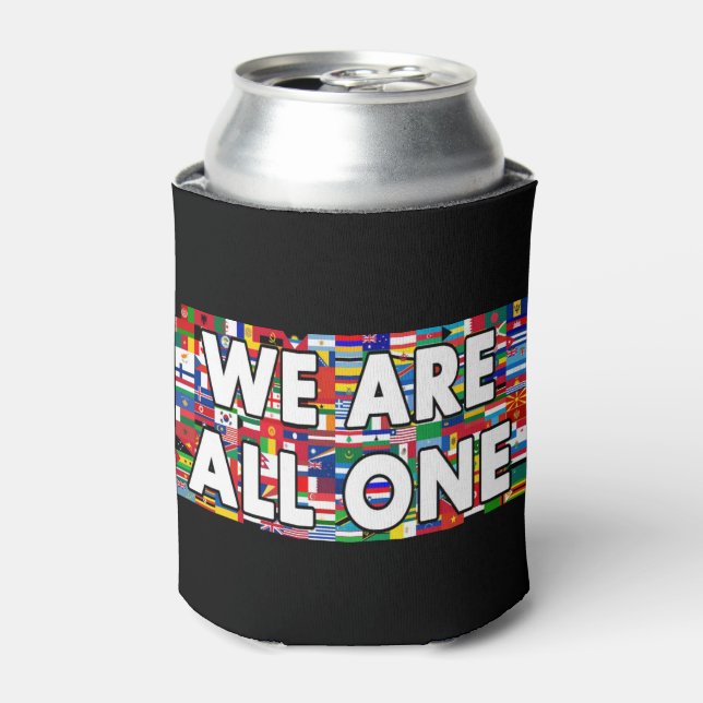 We Are All One Can Cooler (Can Front)