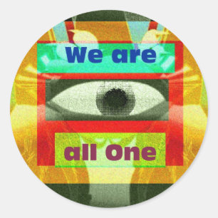 We are all One! Classic Round Sticker
