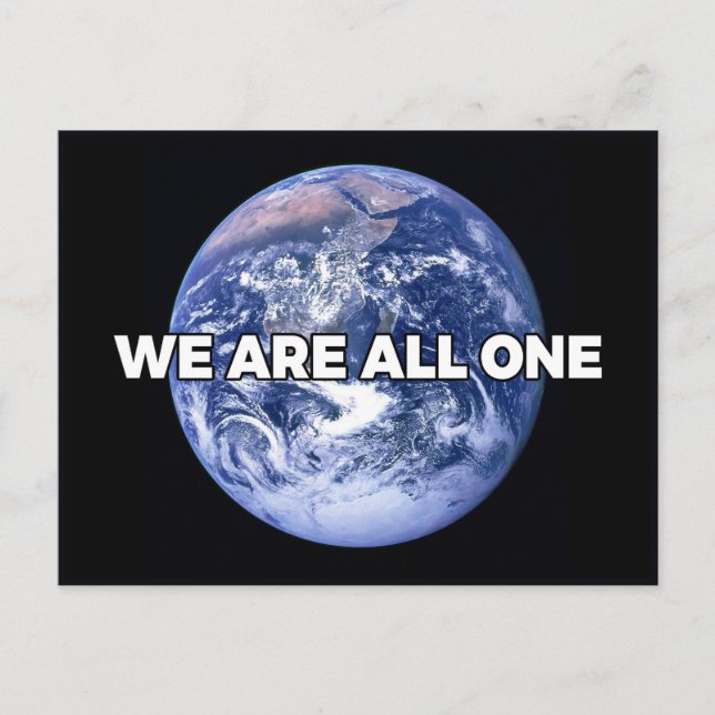 We Are All One Postcard (Front)